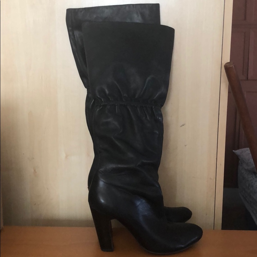 Leather boots